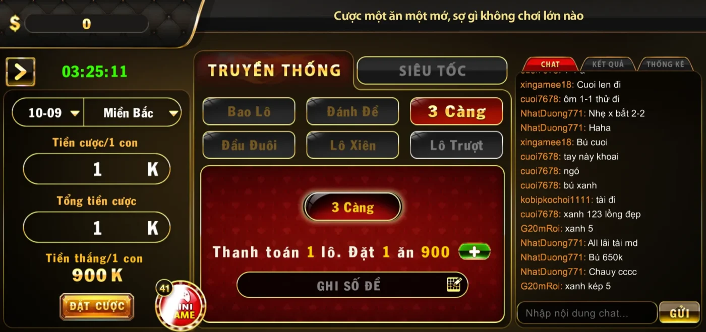 Đánh đề 3 càng Hit Club độ khó cao tương xứng mức thưởng khủng 