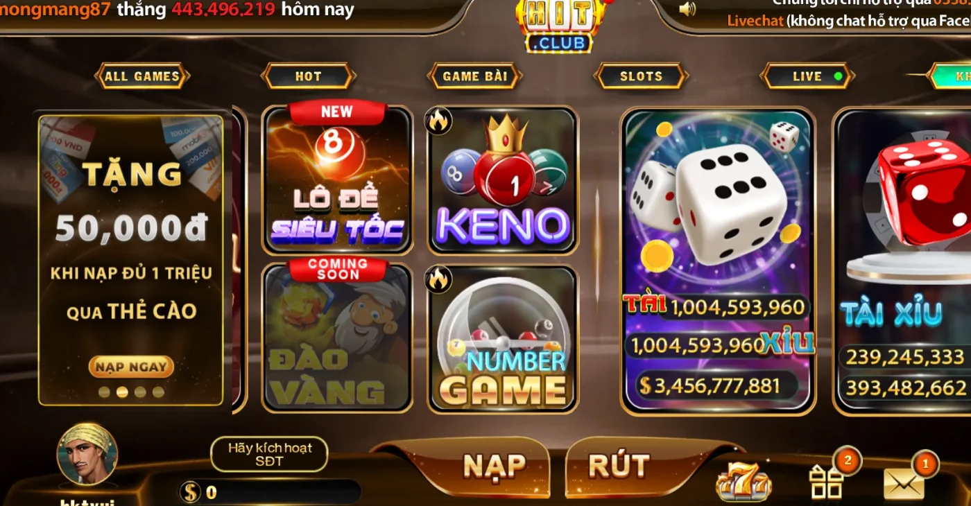 Number Game trò chơi dễ dàng tham gia đặt cược