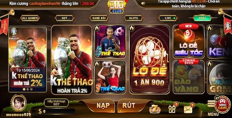 Hit Club được đông đảo người chơi chọn lựa tham gia cá cược