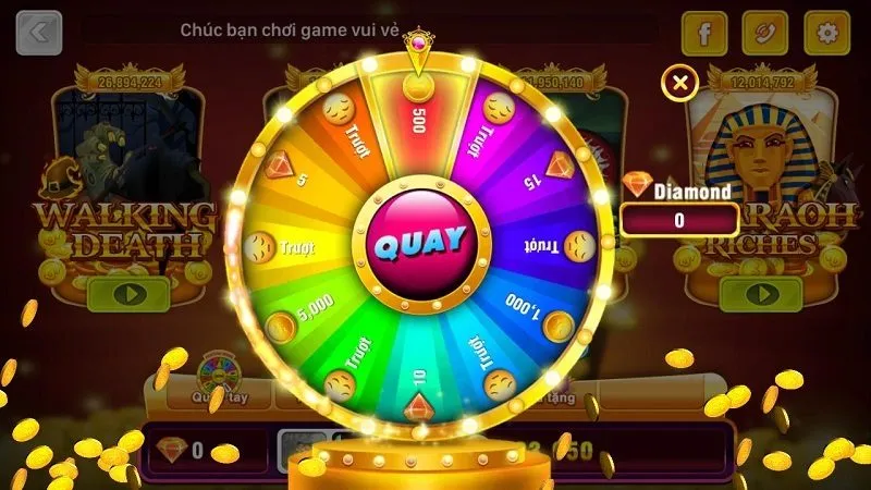 Tận dụng những nút chức năng một cách linh hoạt khi chơi game nổ hũ